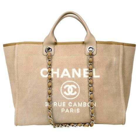 chanel ecru bag|Chanel deauville bag.